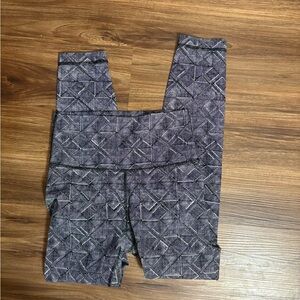 Lululemon Wunder Under Geometric Patterned Leggings
